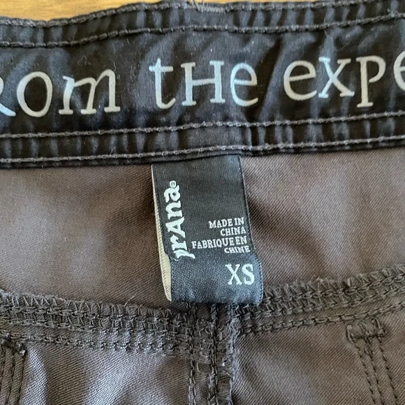 Prana Zion Stretch Outdoor/Hiking Shorts Adjustable Waist Gray Mens XS - Picture 5 of 13